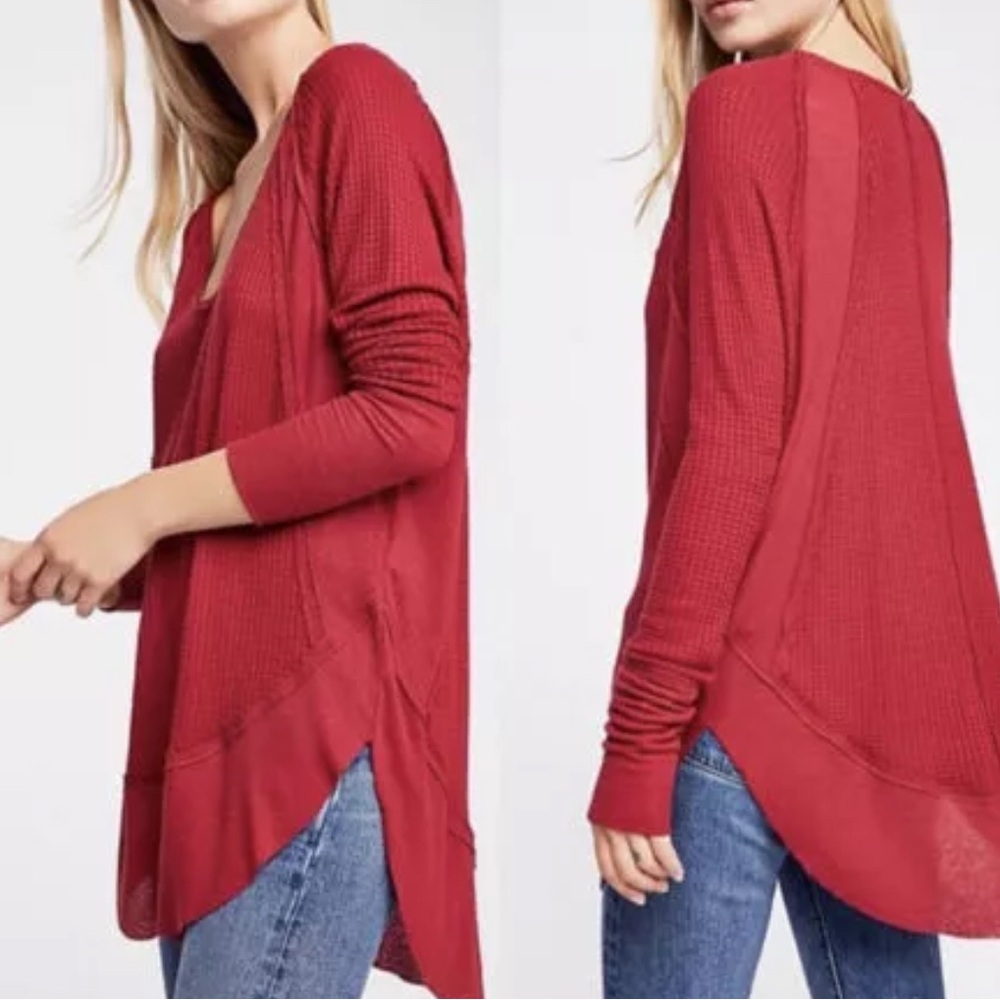 We the Free by Free People Catalina V-Neck Thermal Top